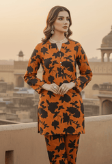 2-PCS ALLOVER PRINTED MID SEASON POLO COTTON A08